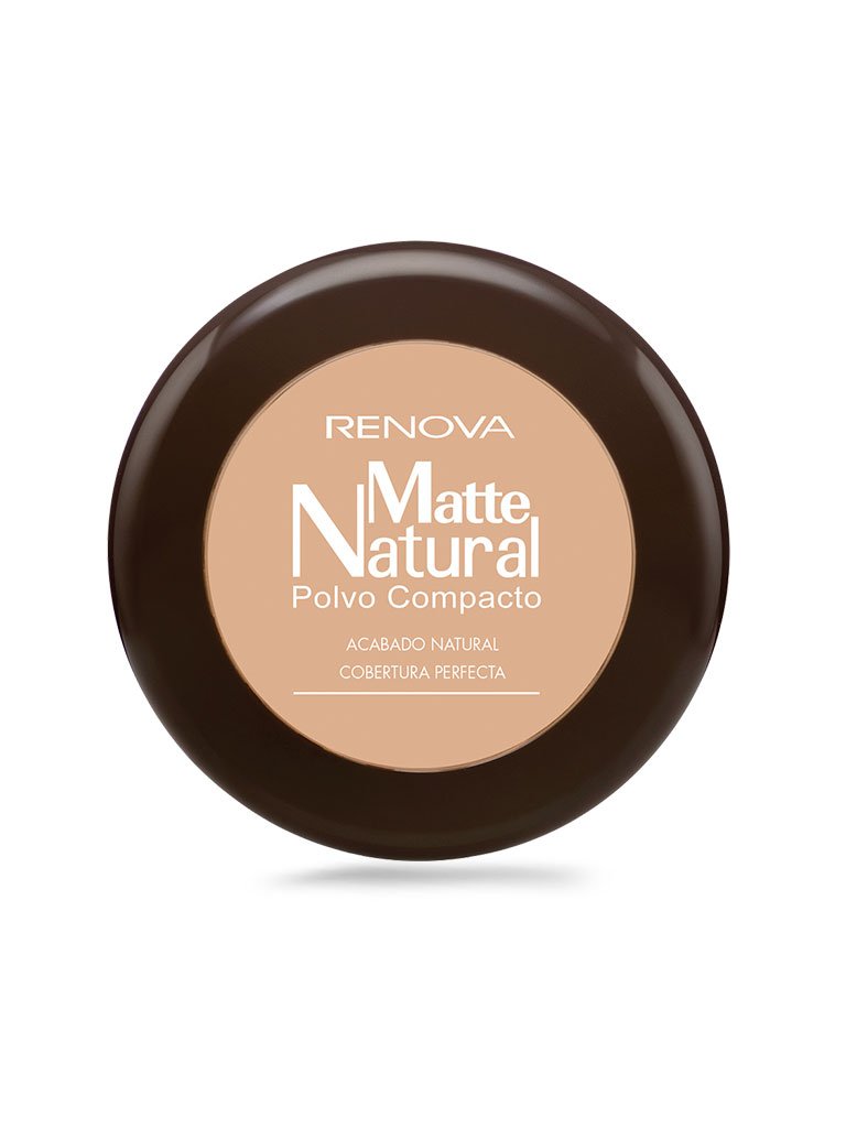 Maquillaje En Polvo Compacto Renova Matte Natural Tono Claro  |  DelSol
