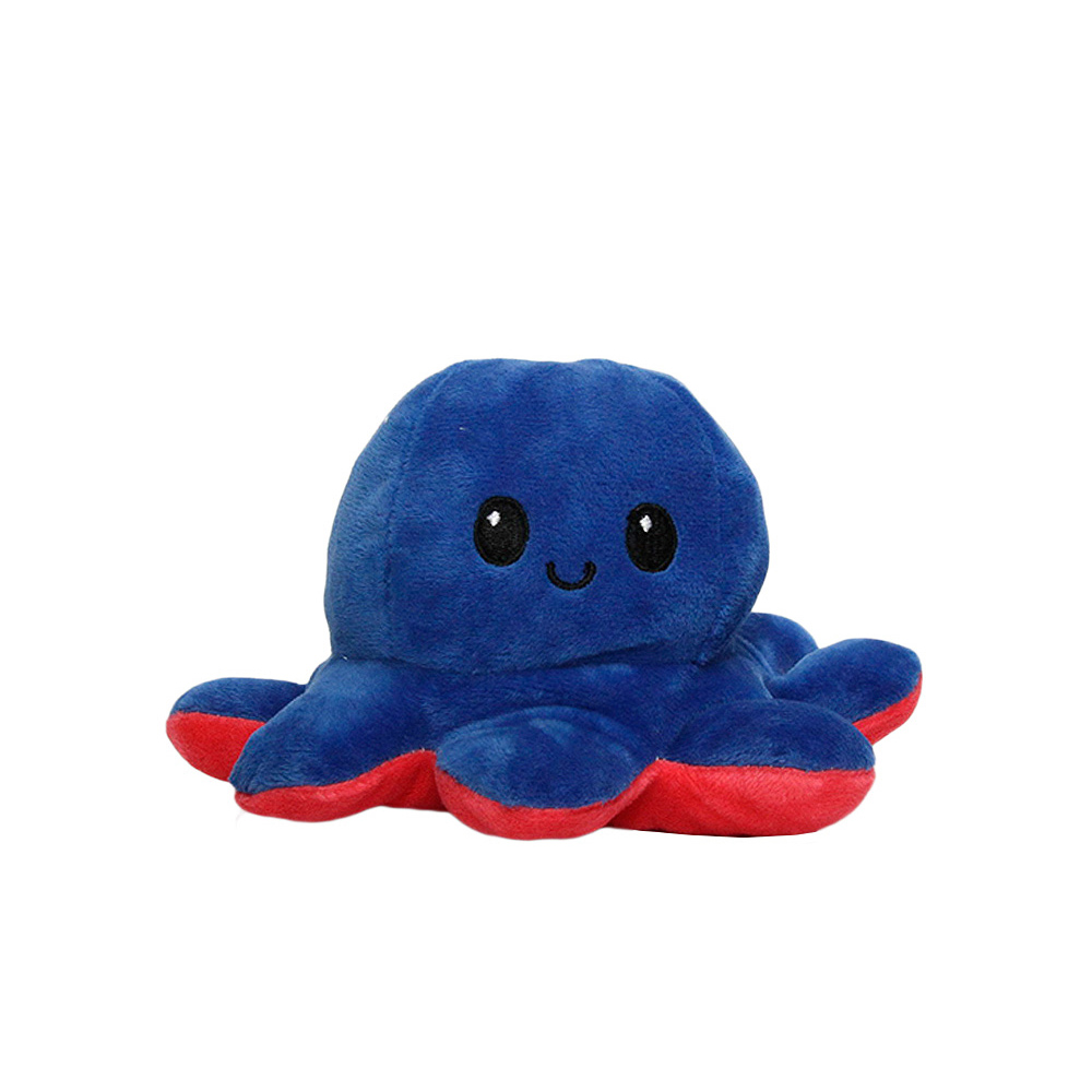 Peluche Contento Pulpitos De Peluche Negro Reversible Octopus