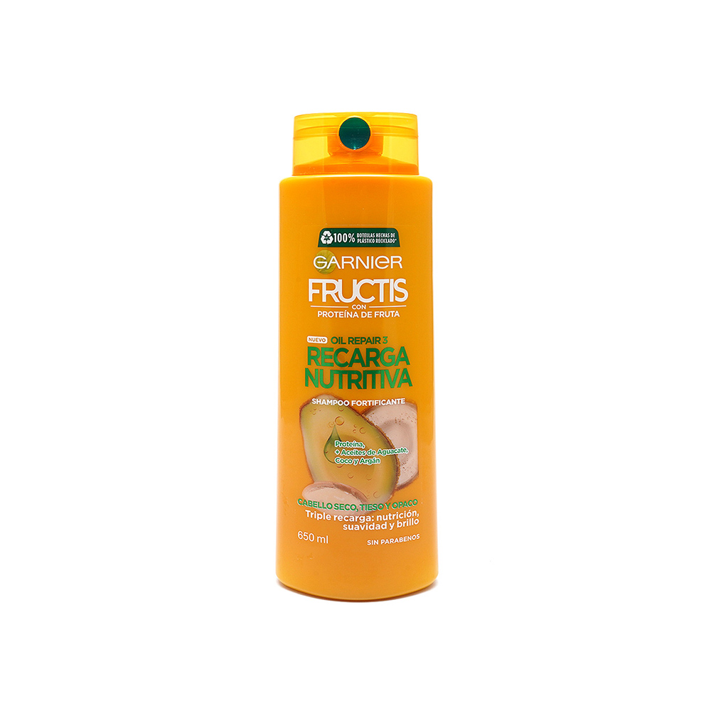 Shampoo Garnier Fructis Oil Repair 3 Recarga Nutritiva 650 ml DelSol